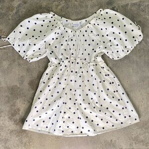 Petal & Pup Navy Polka Dot Dress